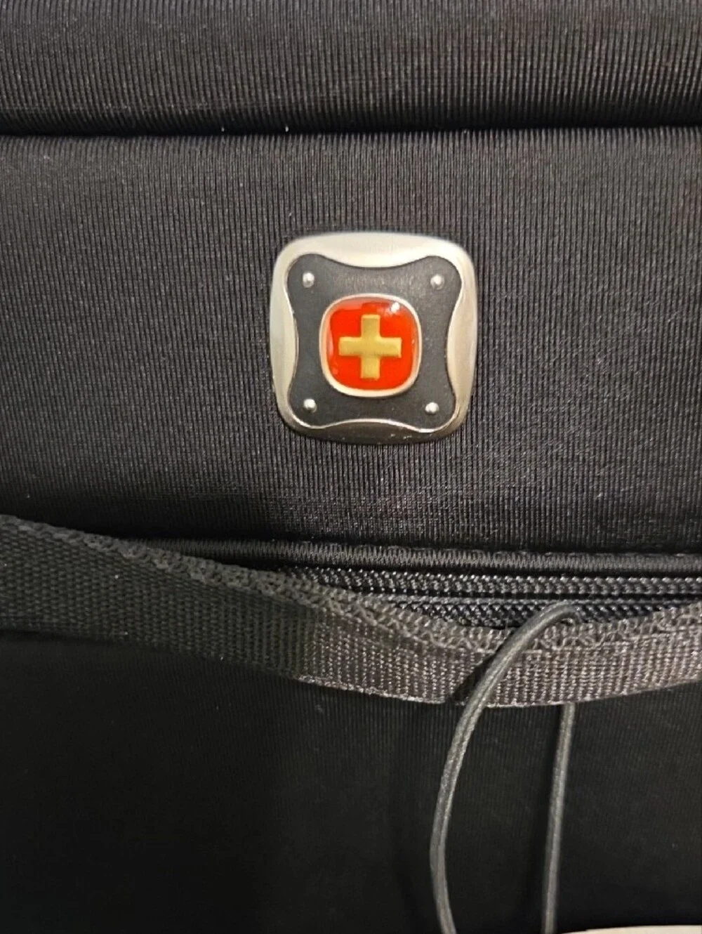 SwissGear Black Laptop Briefcase with Front Zipper Pocket